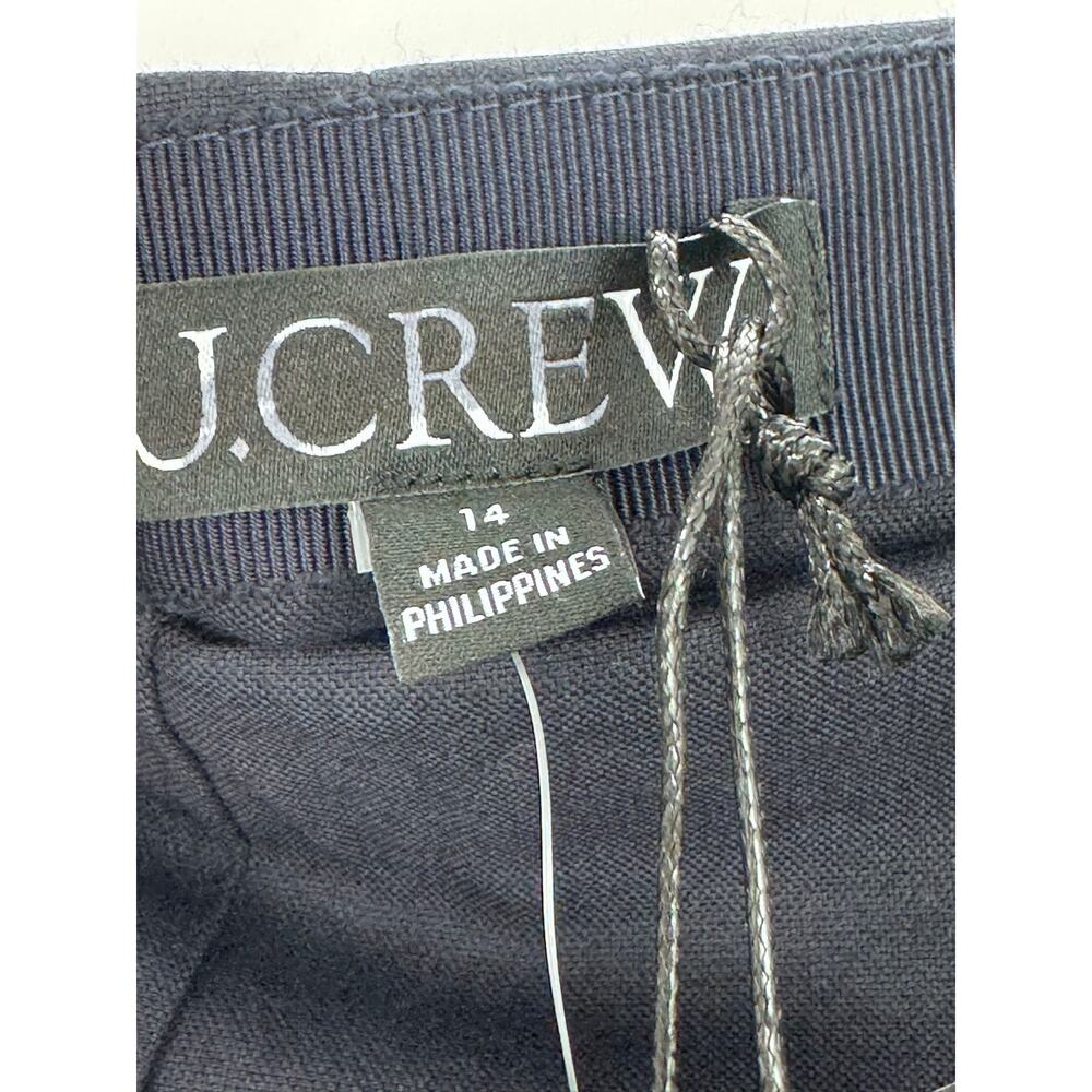J. Crew Women's Pleated Mini Skirt with Buckle Detail Navy Size 14 NWT - Picture 9 of 12